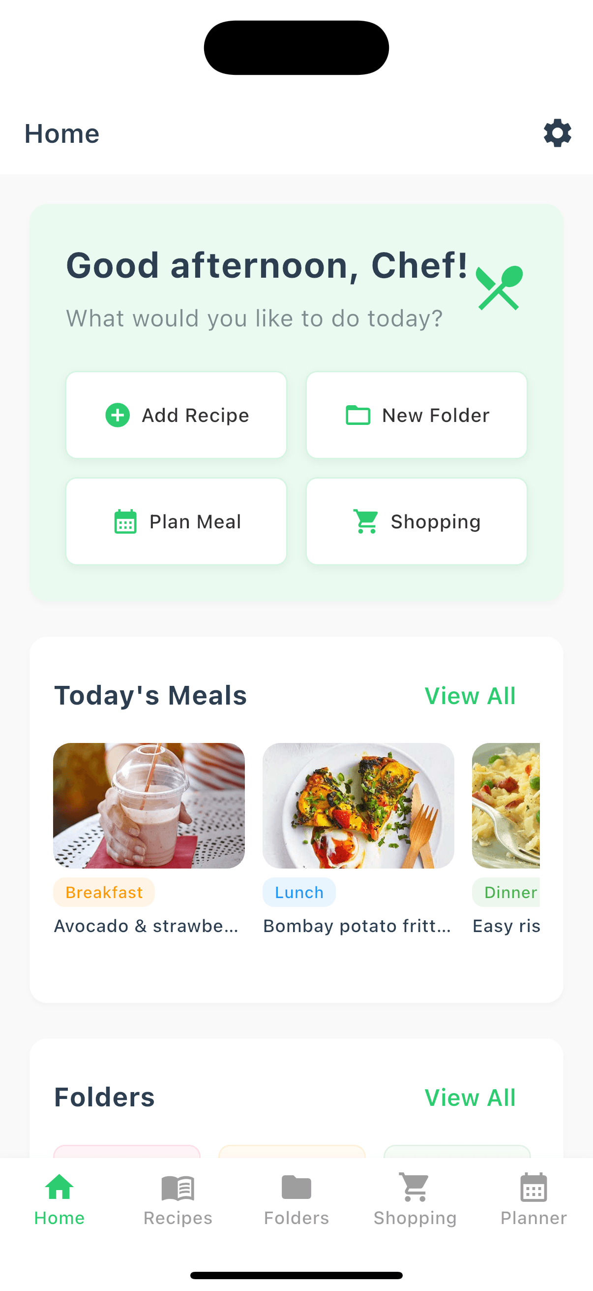 PrepMate Main Screen